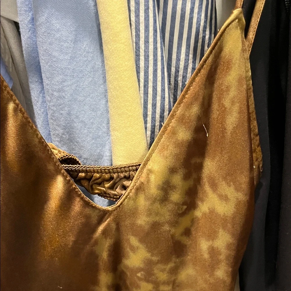 Zara Brown Tie-Dye Maxi Dress - Picture 4 of 8